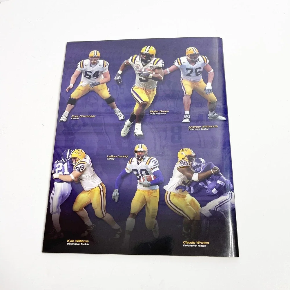 LSU Tigers Football Spring 2005 Media Guide Les‎ Miles Stats Player Profiles